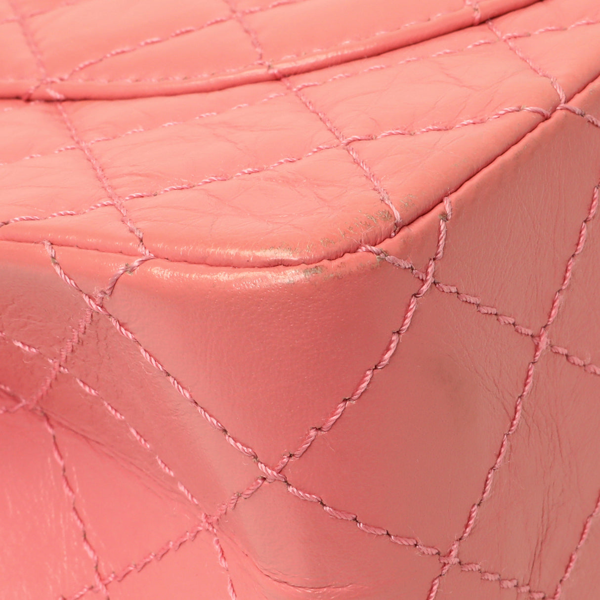 Chanel Pink Quilted Aged Calfskin Reissue 225 Flap