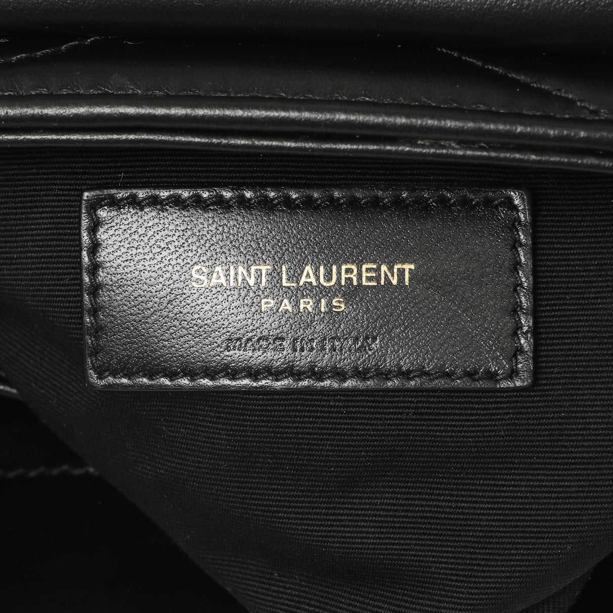 Saint Laurent Black Calfskin Monogram Toy Loulou Crossbody