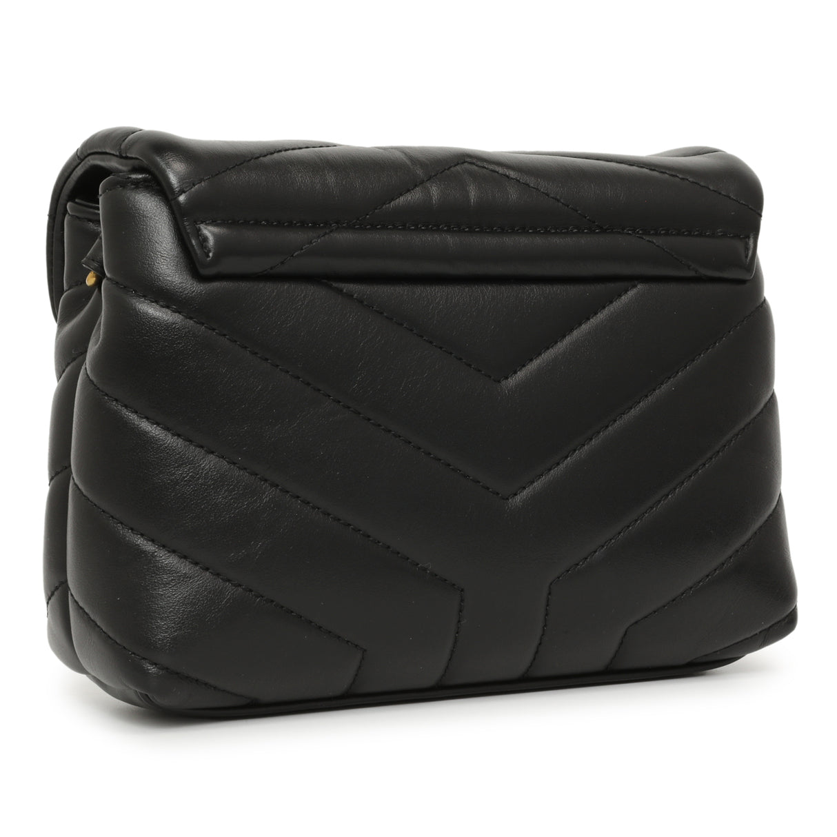 Saint Laurent Black Calfskin Monogram Toy Loulou Crossbody