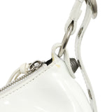 Balenciaga White Faux Patent Le Cagole Shoulder Bag XS