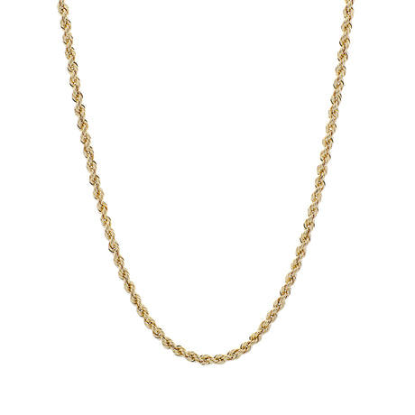 14K Yellow Gold Rope Chain Fine Jewellery Modaselle