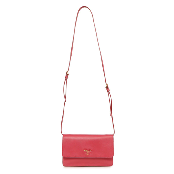 Prada Peonia Saffiano Lux Mini Crossbody – Modaselle
