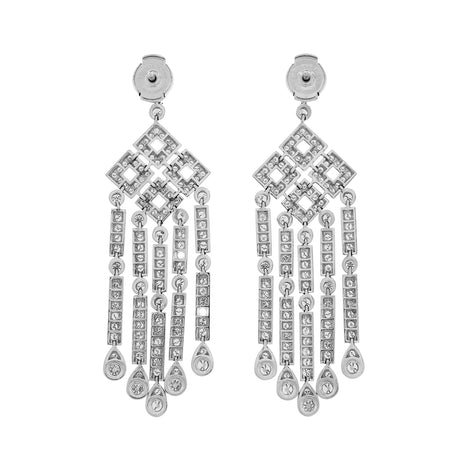 Tiffany & Co. Platinum Diamond Legacy Drop Earrings Designer Jewellery Tiffany and Co