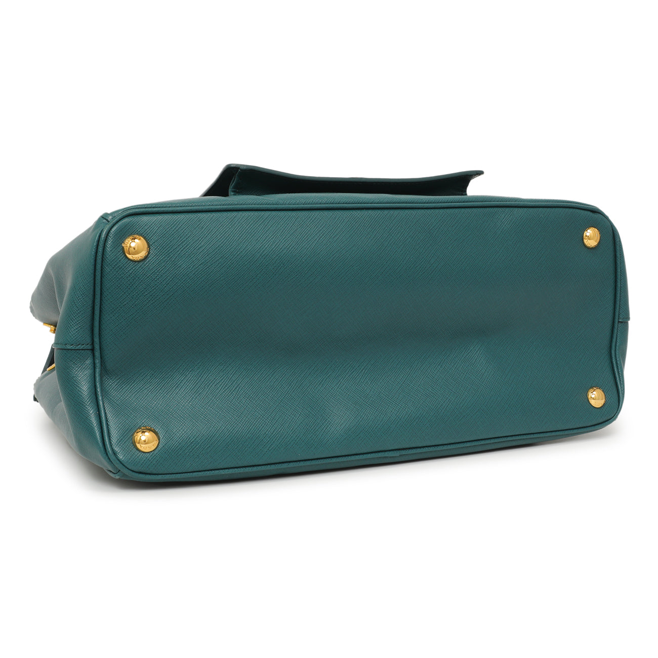 Prada Teal Saffiano Lux Galleria Front Pocket Tote – Modaselle