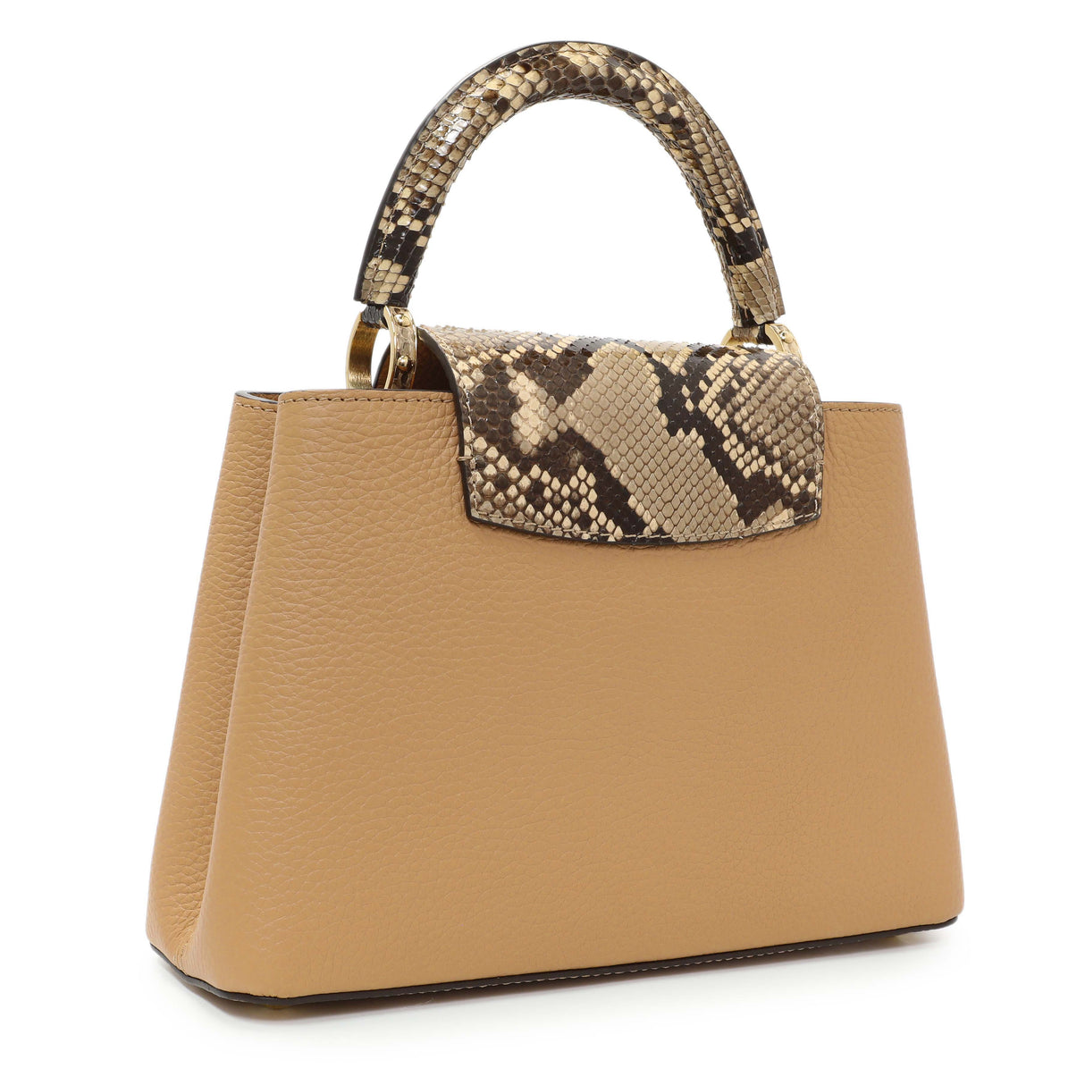 Louis Vuitton Brown Taurillon Python Capucines BB
