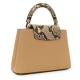 Louis Vuitton Brown Taurillon Python Capucines BB