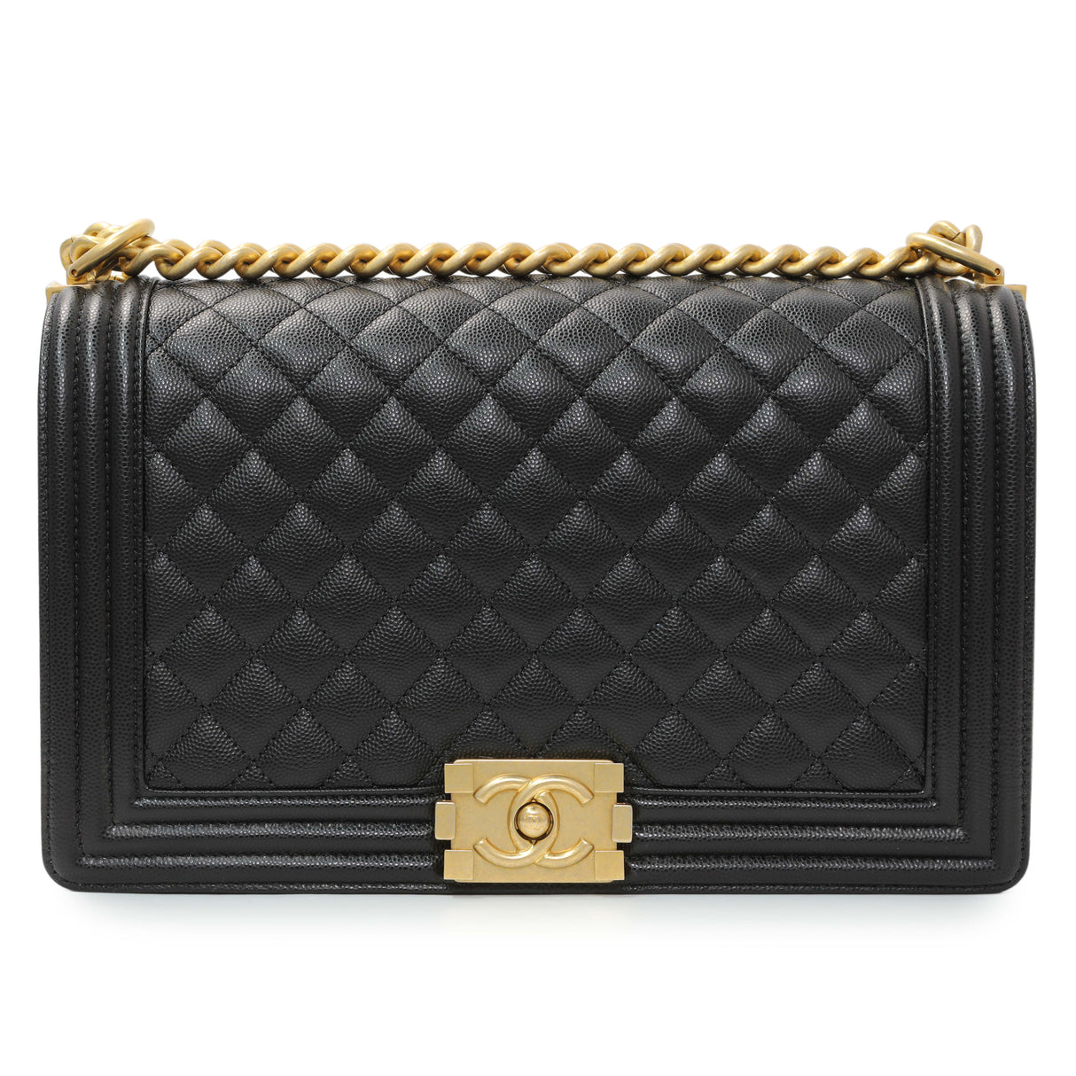 Chanel Black Caviar New Medium Boy Flap