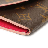 Louis Vuitton Monogram Fuchsia Bloom Flower Emilie Wallet