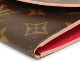 Louis Vuitton Monogram Fuchsia Bloom Flower Emilie Wallet