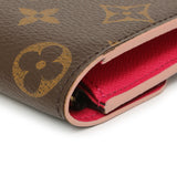 Louis Vuitton Monogram Fuchsia Bloom Flower Emilie Wallet