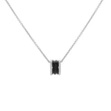 Bulgari Sterling Silver Black Ceramic Save The Children Pendant Necklace Designer Jewellery Bulgari