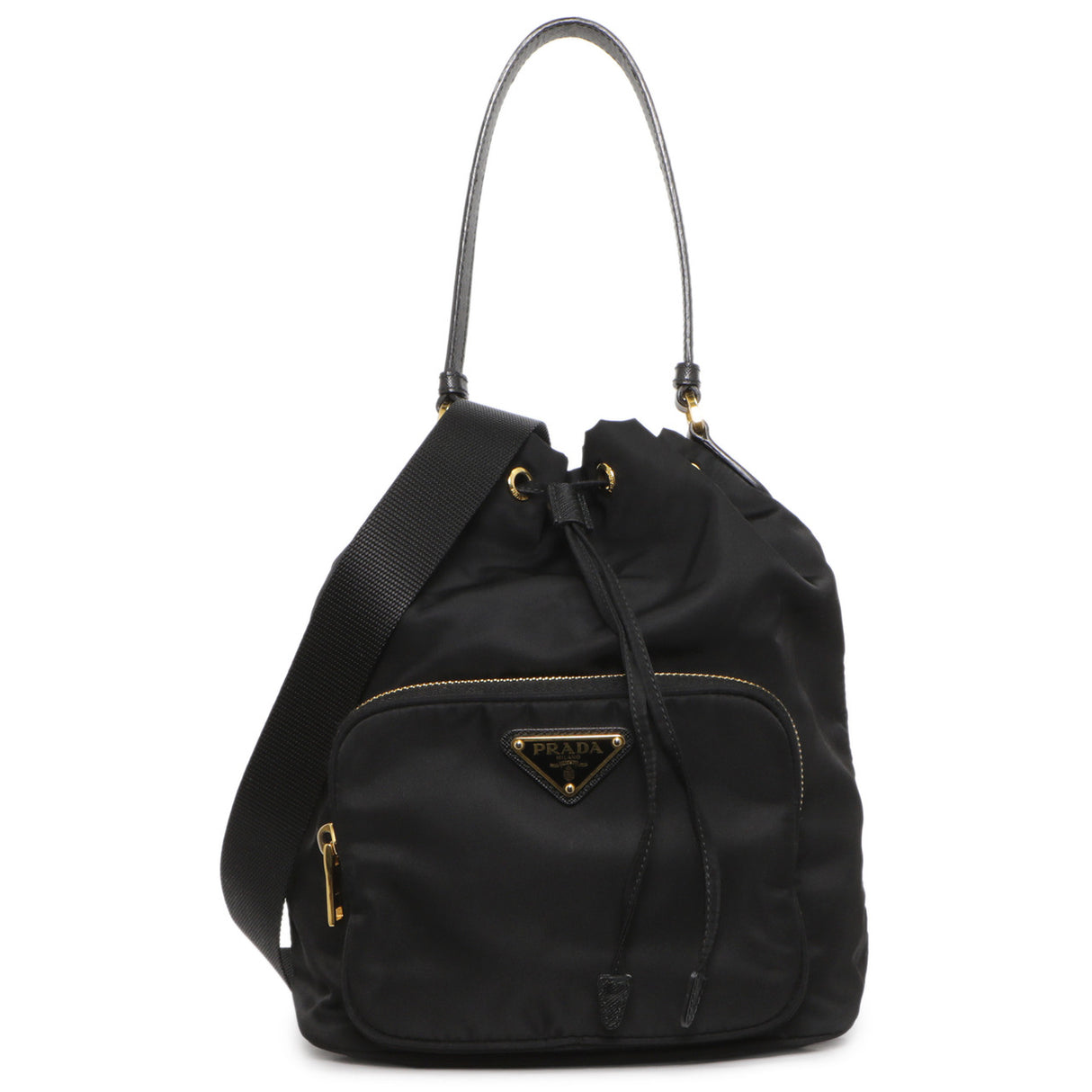 Prada Black Vela Bucket Bag