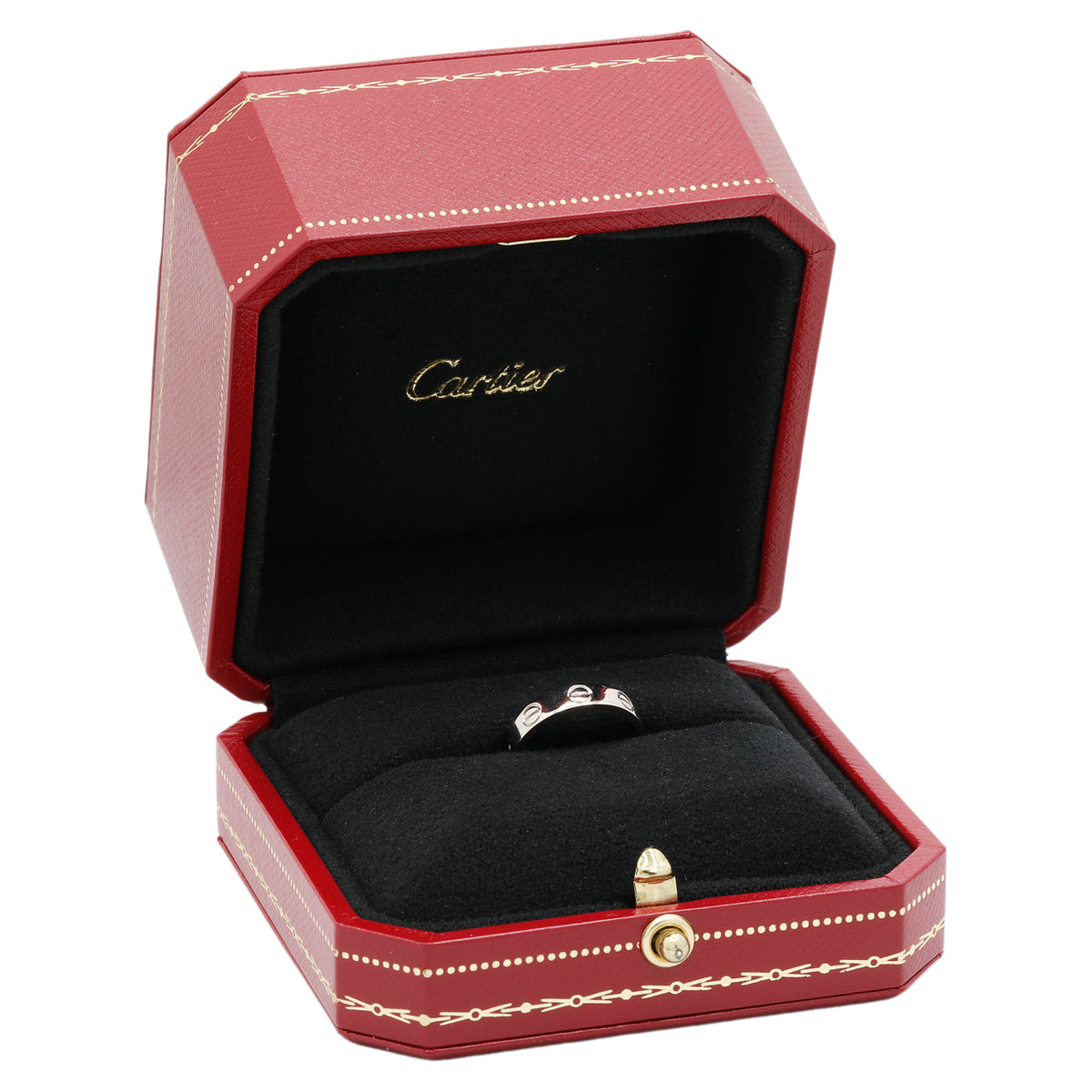Cartier 18K White Gold Love Wedding Band Ring Designer Jewellery Cartier