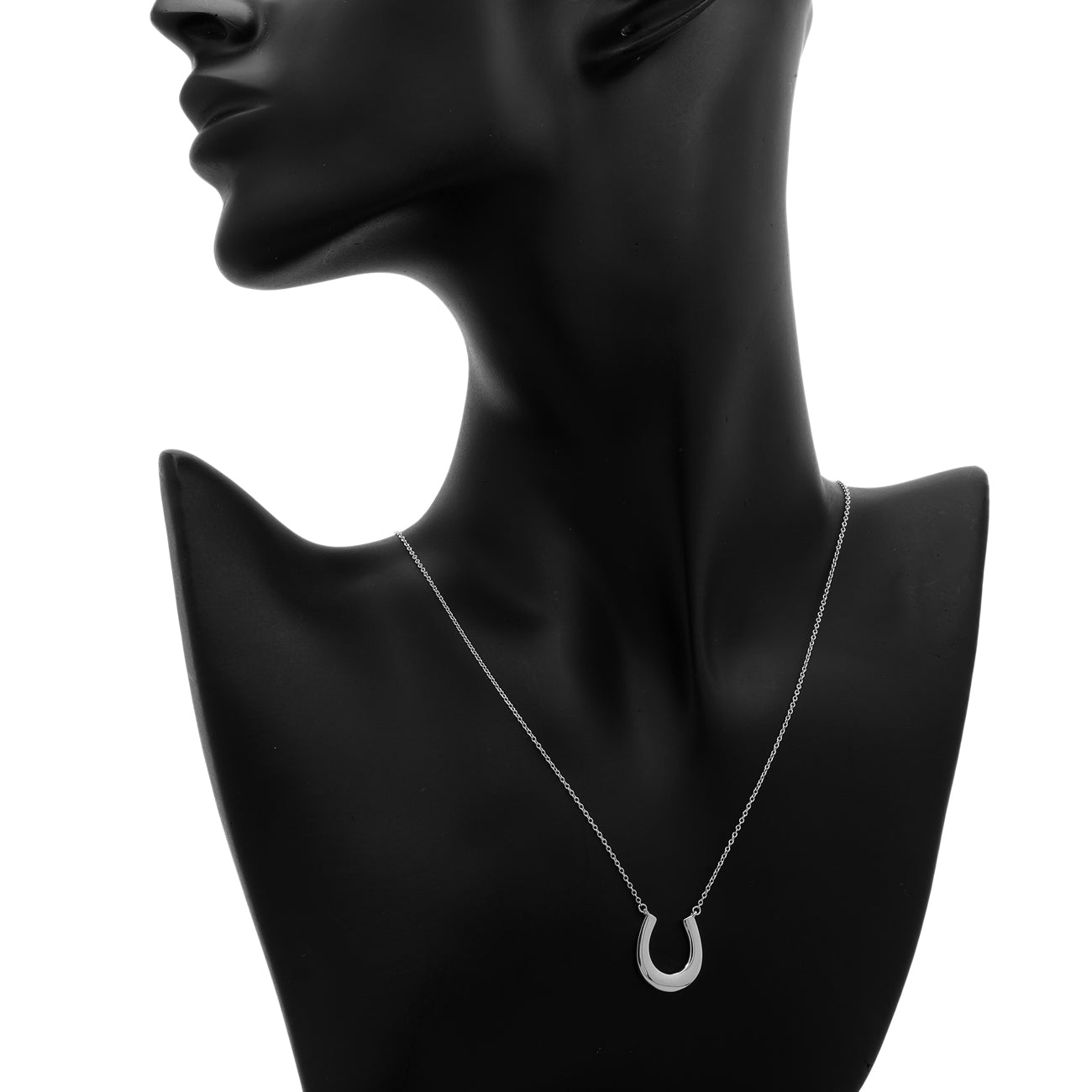 Tiffany & Co. Sterling Silver 1837 Horseshoe Pendant Necklace