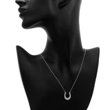 Tiffany & Co. Sterling Silver 1837 Horseshoe Pendant Necklace Designer Jewellery Tiffany and Co