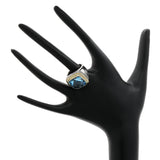 David Yurman Sterling Silver 18K Yellow Gold Topaz Albion Ring Designer Jewellery David Yurman
