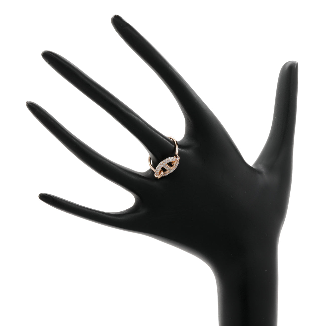 Hermes 18K Rose Gold Diamond Farandole Ring – Modaselle