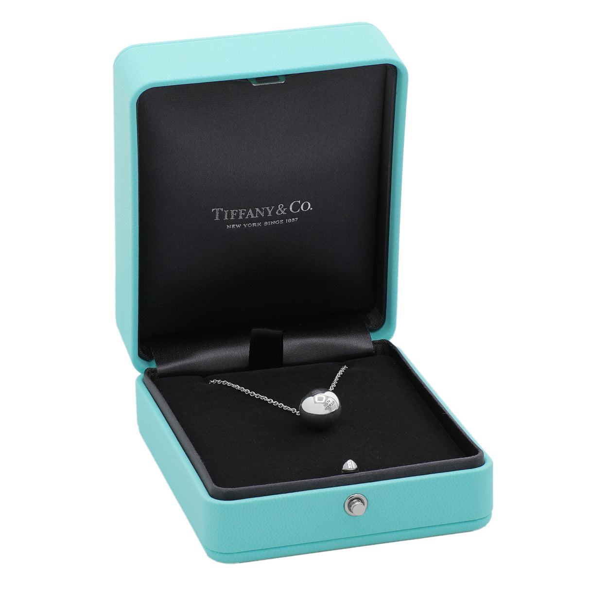 Tiffany & Co. Sterling Silver 12.5mm HardWear Ball Pendant Necklace Designer Jewellery Tiffany and Co