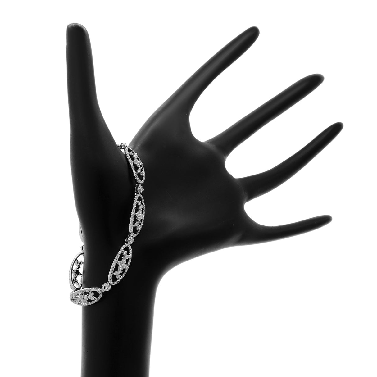 18K White Gold 2.80 Carat Diamond Bracelet Fine Jewellery Modaselle