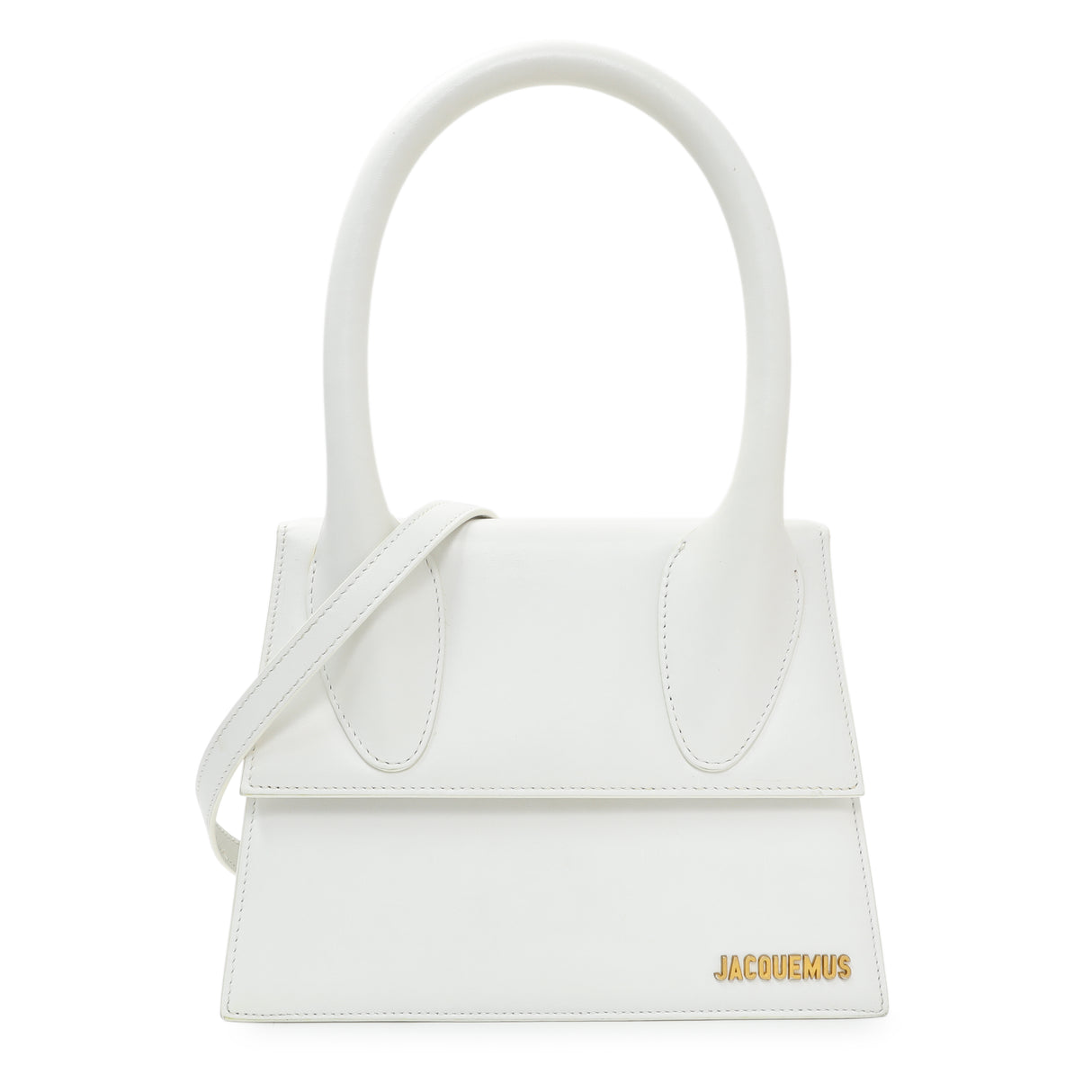 Jacquemus White Smooth Calfskin Le Grand Chiquito