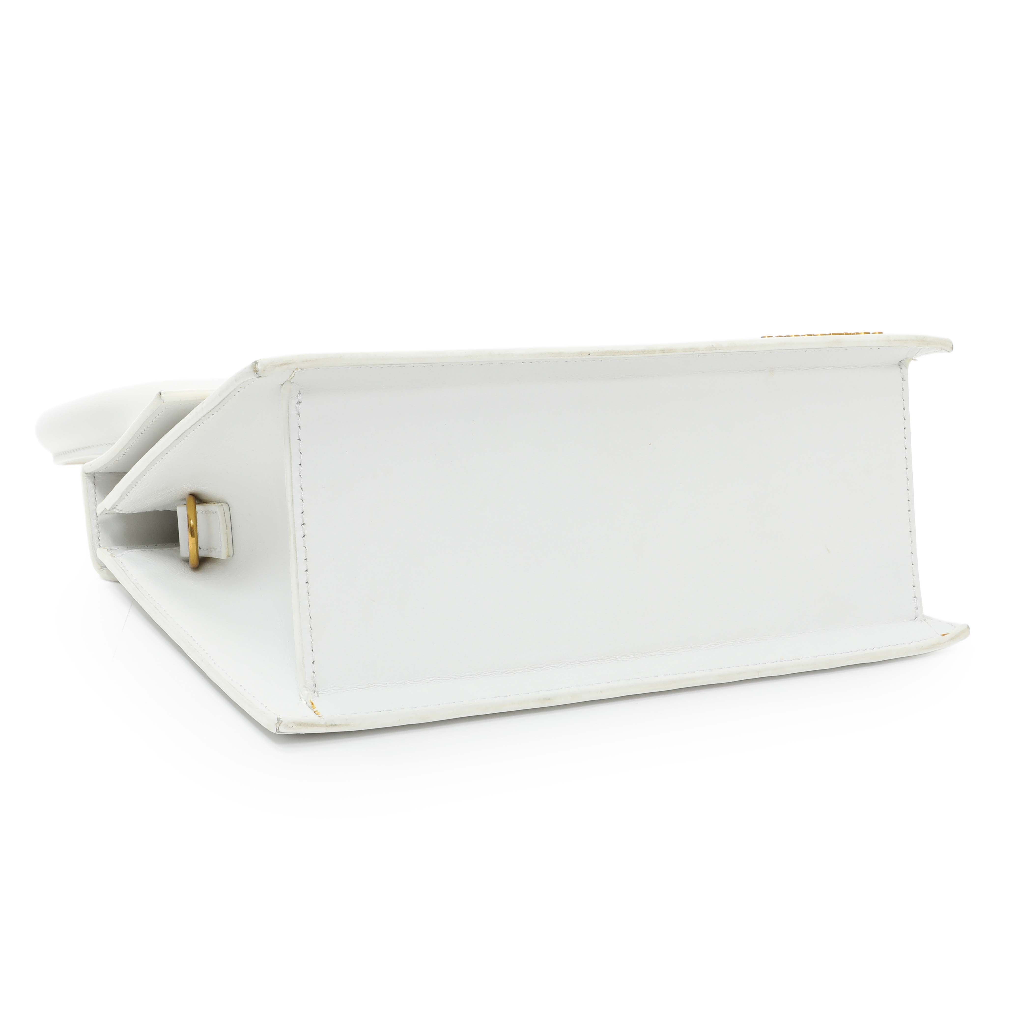 Jacquemus White Smooth Calfskin Le Grand Chiquito – Modaselle