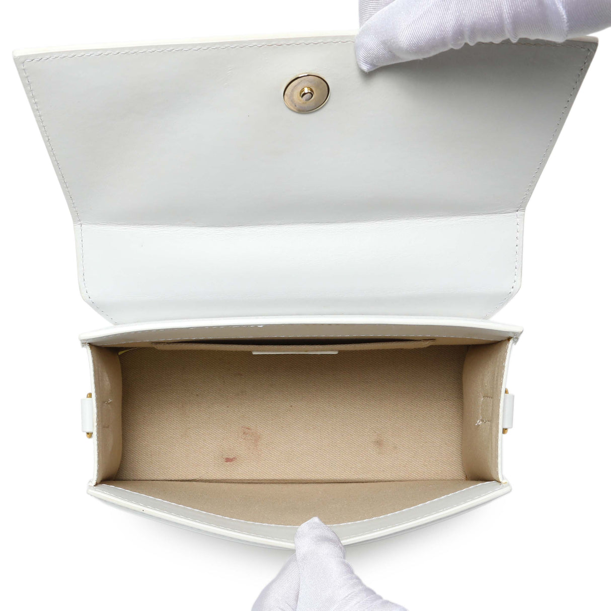 Jacquemus White Smooth Calfskin Le Grand Chiquito