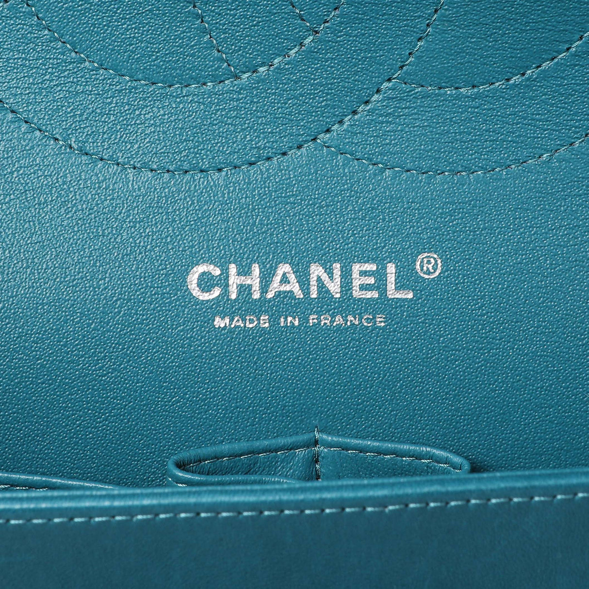 Chanel Teal Quilted Lambskin Jumbo Classic Double Flap Handbags Chanel