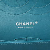 Chanel Teal Quilted Lambskin Jumbo Classic Double Flap Handbags Chanel
