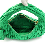 Miumiu Green Wander Matelasse Hobo Bag Handbags Miu Miu