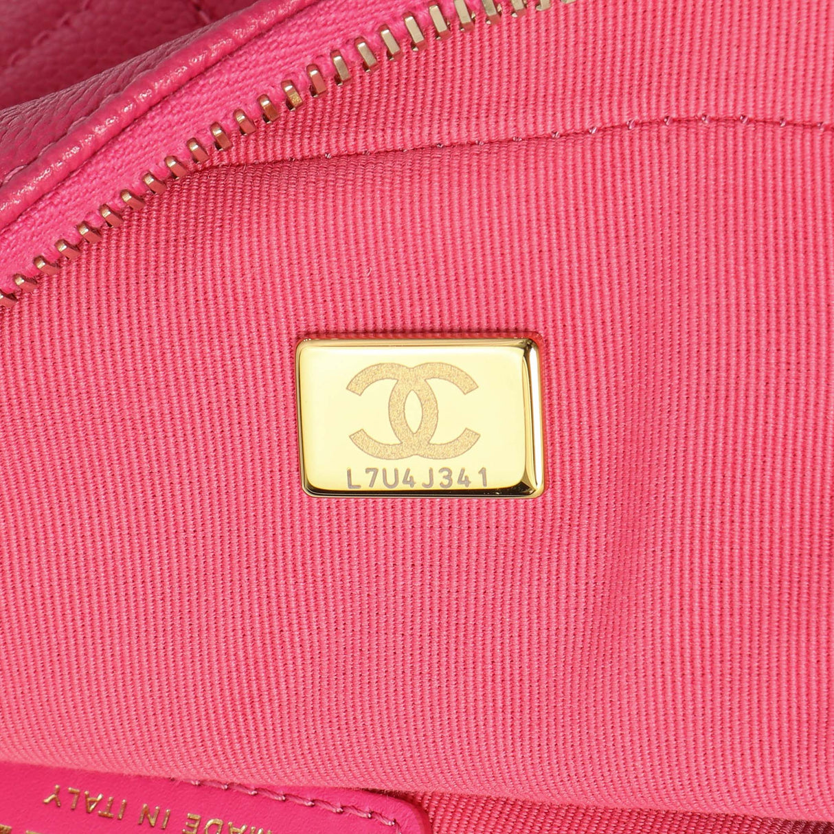 Chanel Quilted Pink Caviar Chain Melody Backpack