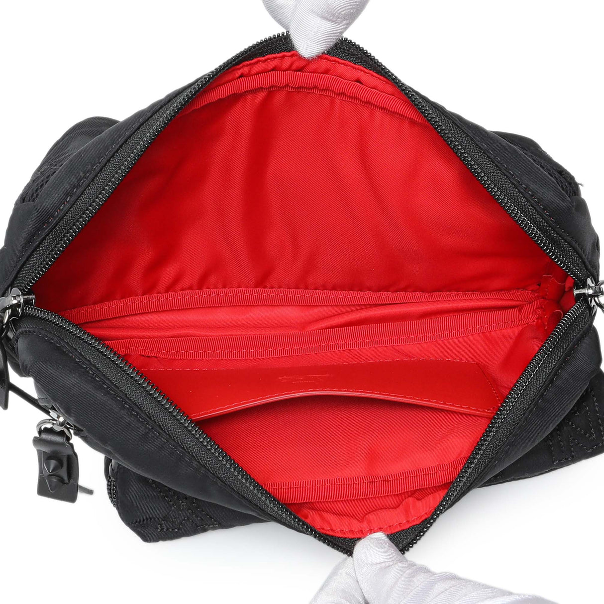 Christian Louboutin Black Nylon Loubideal Belt Bag Handbags Christian Louboutin