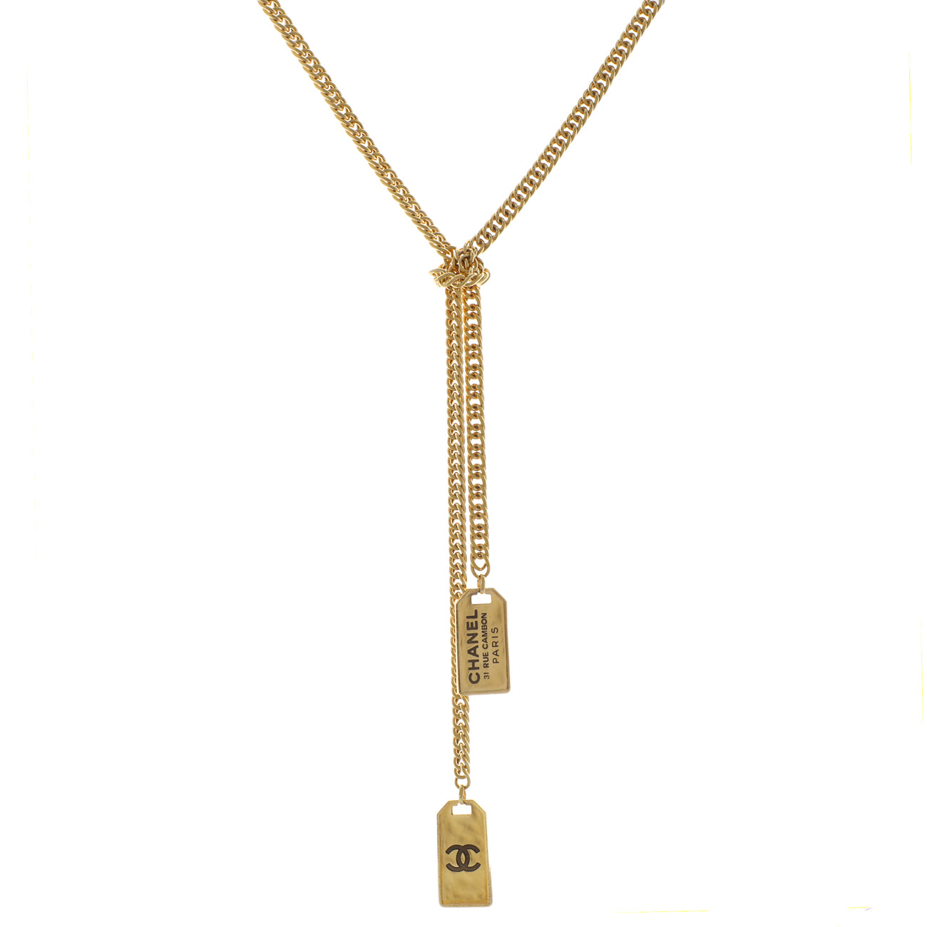 Chanel Rue Cambon Dog Tag Necklace – Modaselle