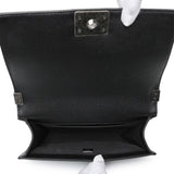 Chanel Black Quilted Caviar Medium Boy Flap Handbags Chanel