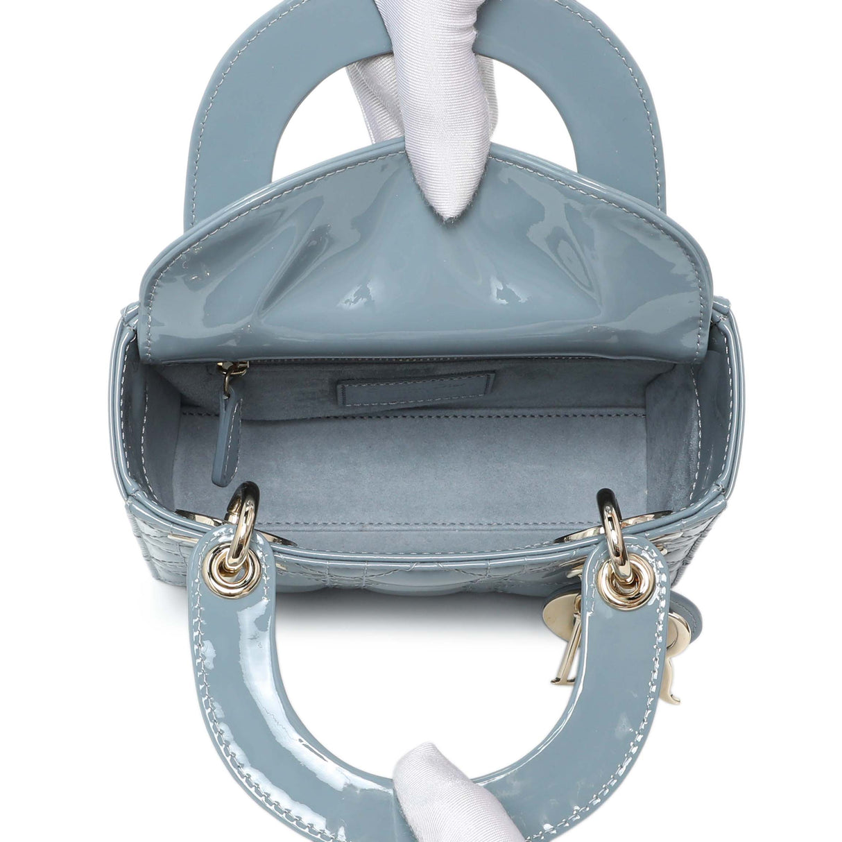 Christian Dior Cannage Patent Mini Lady Dior Handbags Christian Dior