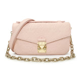Louis Vuitton Pink Opale Empreinte Pochette Metis East West Handbags Louis Vuitton