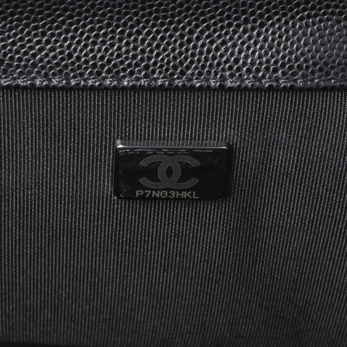 Chanel Black Quilted Caviar Medium Boy Flap Handbags Chanel