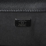 Chanel Black Quilted Caviar Medium Boy Flap Handbags Chanel