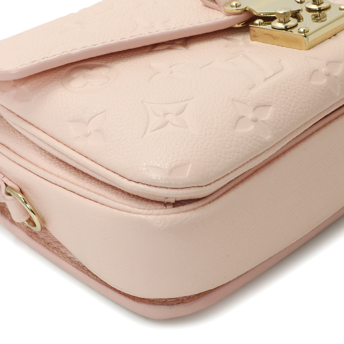 Louis Vuitton Pink Opale Empreinte Pochette Metis East West Handbags Louis Vuitton