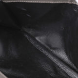 Saint Laurent Grey Grain De Poudre Matelasse Chevron Monogram Chain Wallet