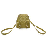Chanel Olive Green Quilted Lambskin Small Duma Pockets Drawstring Backpack Handbags Chanel