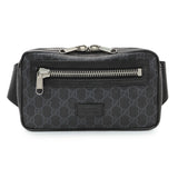 Gucci Black Soft GG Supreme Monogram Web Belt Bag Handbags Gucci