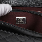 Chanel Black Quilted Caviar Wallet on Chain
