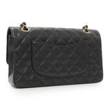 Chanel Black Caviar Medium Double Flap Handbags Chanel