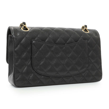 Chanel Black Caviar Medium Double Flap Handbags Chanel