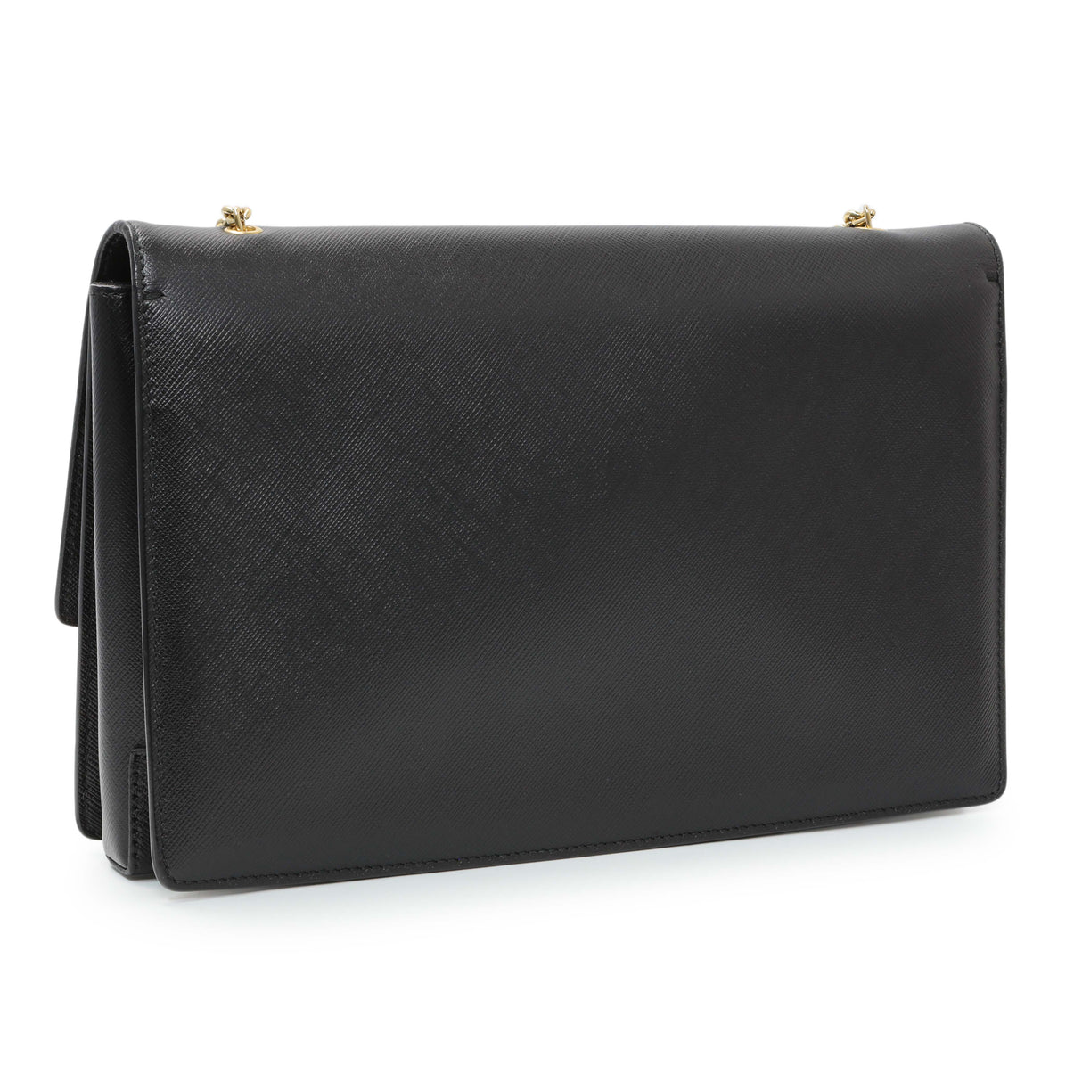 Salvatore Ferragamo Black Calfskin Vara Bow Chain Flap Crossbody Handbags Salvatore Ferragamo