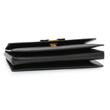 Salvatore Ferragamo Black Calfskin Vara Bow Chain Flap Crossbody Handbags Salvatore Ferragamo