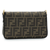 Fendi Fabric Jacquard FF 1974 Mini Baguette Handbags Fendi