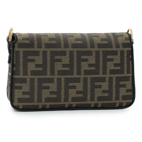 Fendi Fabric Jacquard FF 1974 Mini Baguette