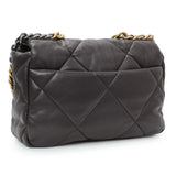 Chanel Brown Quilted Lambskin Medium Chanel 19 Flap Handbags Chanel