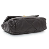 Chanel Brown Quilted Lambskin Medium Chanel 19 Flap Handbags Chanel